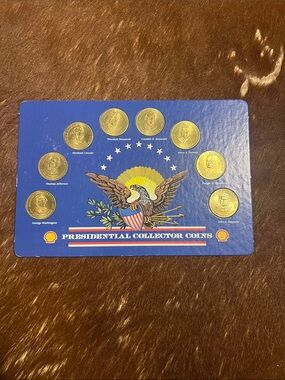 PRESIDENTIAL COLLECTOR COINS. SHELL GAS STATIONS PROMO
